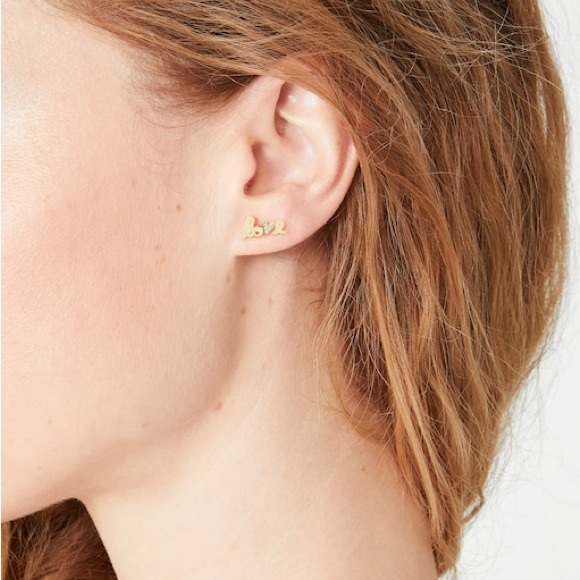 NWT♠️ don’t want to miss! ♠️kate Spade Say Yes “Love Always” stud earrings - Picture 3 of 4